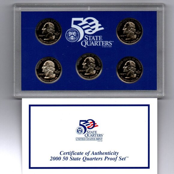 2000-S&P State Quarter Sets.... Uncirculated... In Original US Mint Packaging - Picture 2 of 4